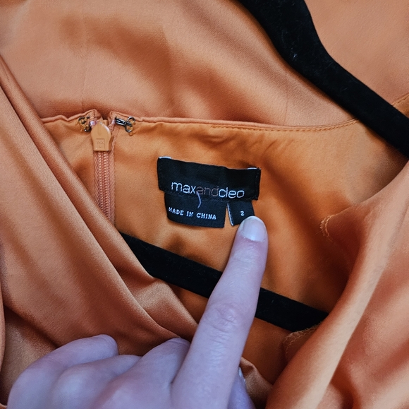 Fun and flirty orange Max & Cleo dress - Picture 2 of 3
